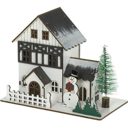 LED karácsonyi dekoráció LED/2xLR44/meleg fehér ház