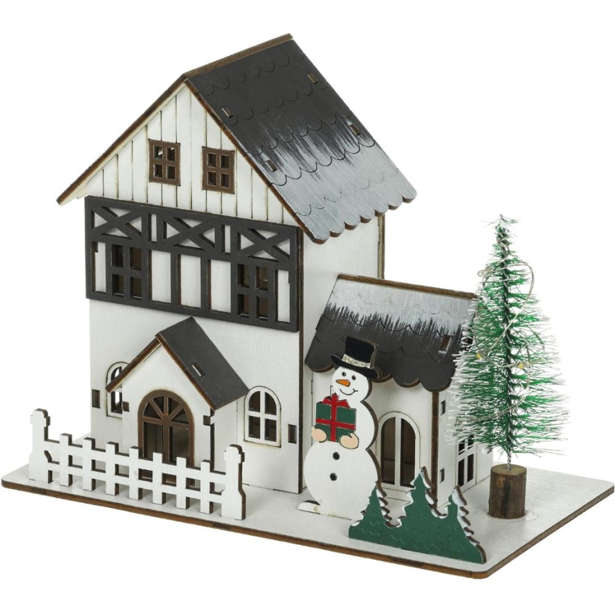 LED karácsonyi dekoráció LED/2xLR44/meleg fehér ház