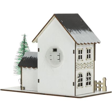 LED karácsonyi dekoráció LED/2xLR44/meleg fehér ház