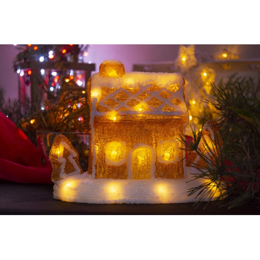 LED karácsonyi dekoráció LED/3xAA meleg fehér