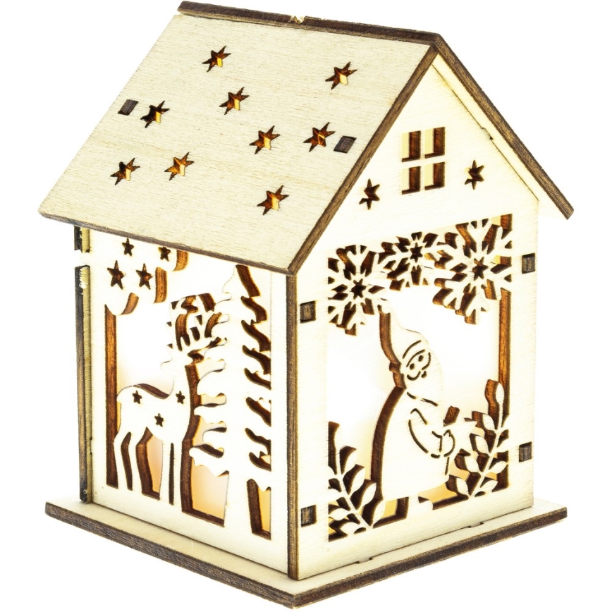 LED karácsonyi dekoráció LED/2xLR44 meleg fehér