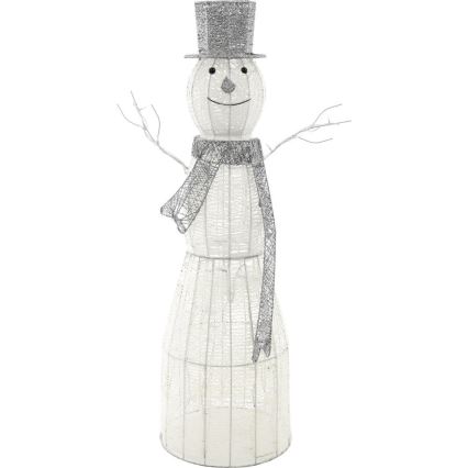 LED Karácsonyi kültéri dekoráció LED/3,6W/230V/hideg fehér 124 cm IP44 hóember