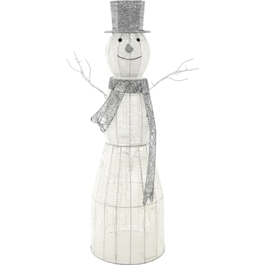 LED Karácsonyi kültéri dekoráció LED/3,6W/230V/hideg fehér 124 cm IP44 hóember