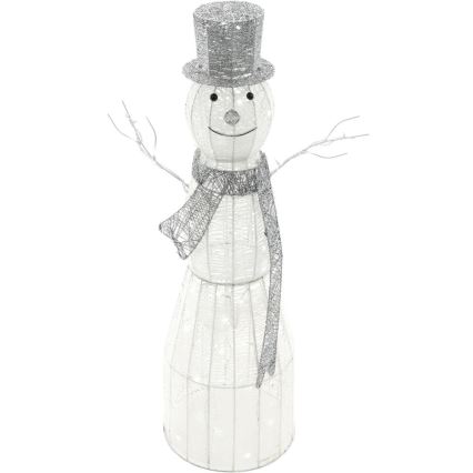 LED Karácsonyi kültéri dekoráció LED/3,6W/230V/hideg fehér 124 cm IP44 hóember