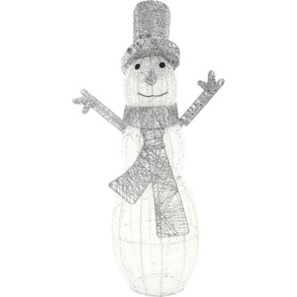 LED Karácsonyi kültéri dekoráció LED/3,6W/230V/hideg fehér 75 cm IP44 hóember