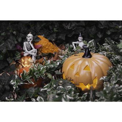 LED Kerámia sütőtök HALLOWEEN LED/3xLR44/meleg fehér