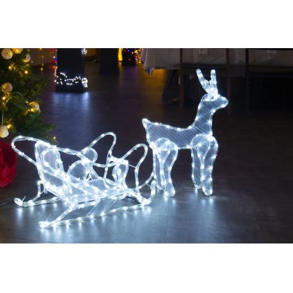 LED Kültéri karácsonyi dekoráció LED/12W/230V IP44 rénszarvas