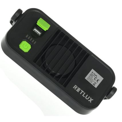 LED munkalámpa powerbank funkcióval LED/4400 mAh IP44 sárga/fekete