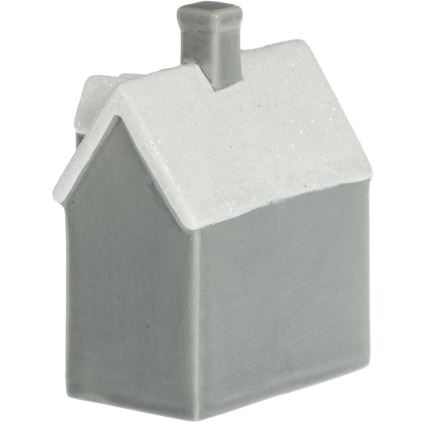 LED Porcelán dekoráció LED/2xLR44/meleg fehér ház szürke