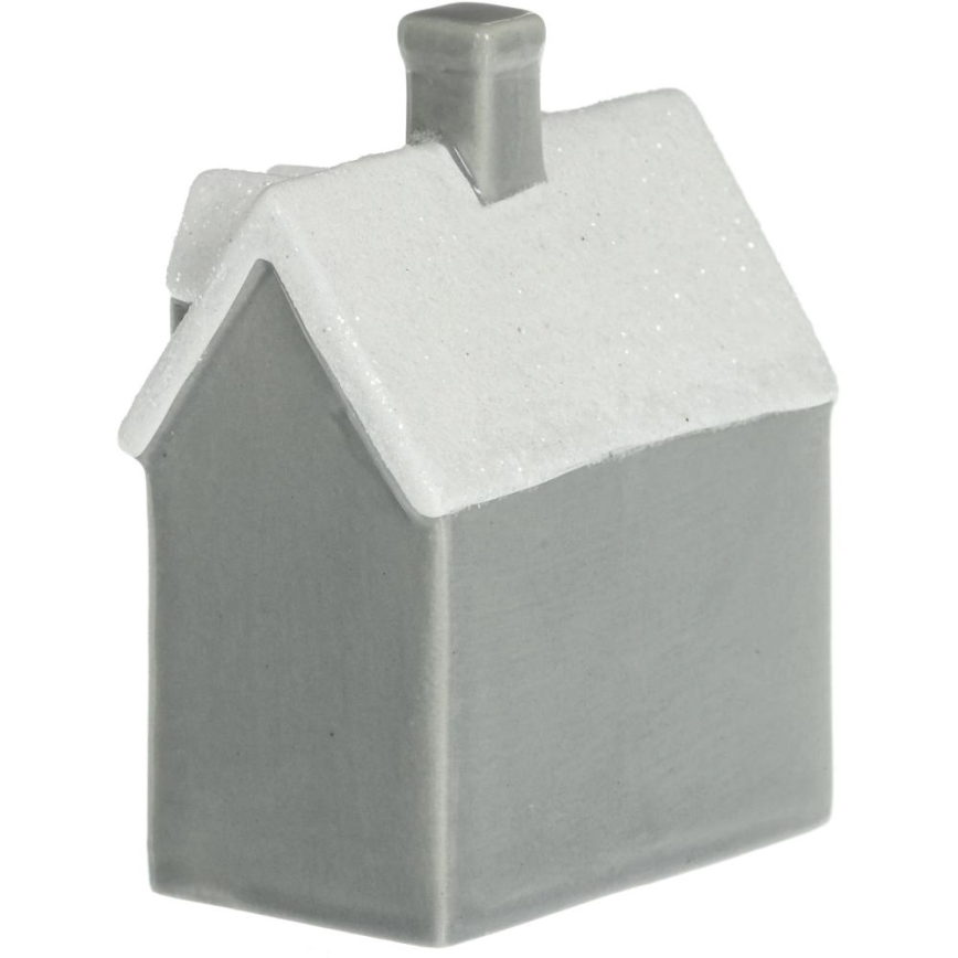 LED Porcelán dekoráció LED/2xLR44/meleg fehér ház szürke