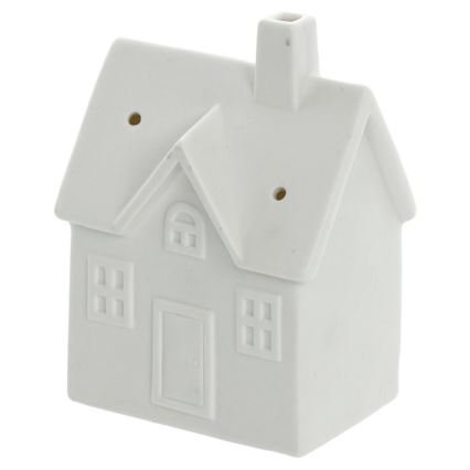 LED Porcelán dekoráció LED/3xLR44/meleg fehér ház fehér