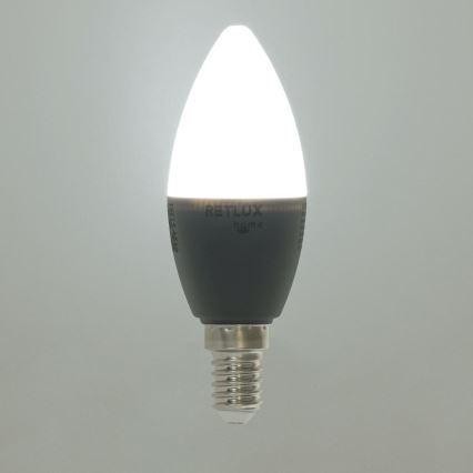 LED RGBW Dimmelhető izzó C37 E14/4,5W/230V 2700-6500K Wi-Fi Tuya