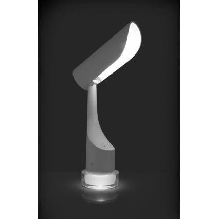 LED RGBW állítható fényerejű, újratölthető asztali lámpa LED/5W/5V 2000 mAh 3000/6000K fehér