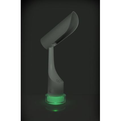 LED RGBW állítható fényerejű, újratölthető asztali lámpa LED/5W/5V 2000 mAh 3000/6000K fehér