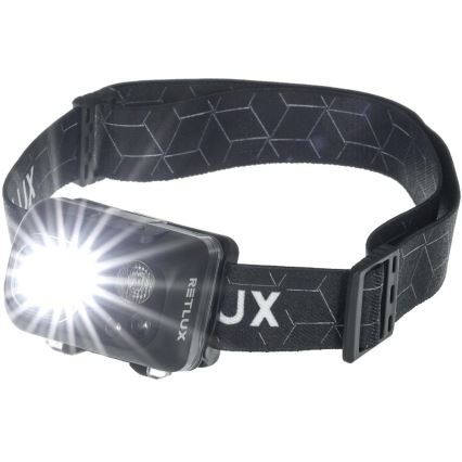 Újratölthető LED fejlámpa LED/3W/1200 mAh IP67 fekete
