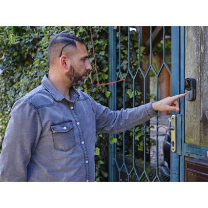 Videó csengő mozgásérzékelővel 5MPx 1440p 5200 mAh Wi-Fi IP65 antracit