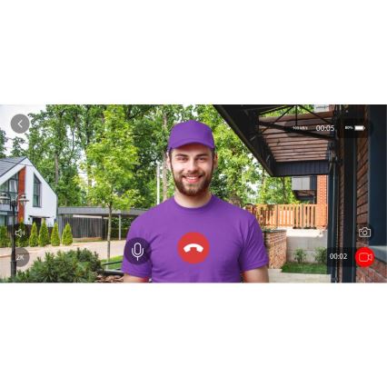 Videó csengő mozgásérzékelővel 5MPx 1440p 5200 mAh Wi-Fi IP65 antracit