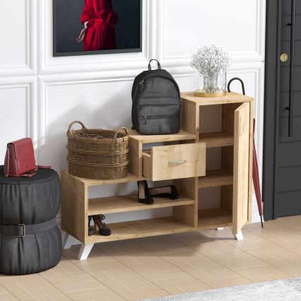 Cipőtároló RETRO 77x90 cm bézs