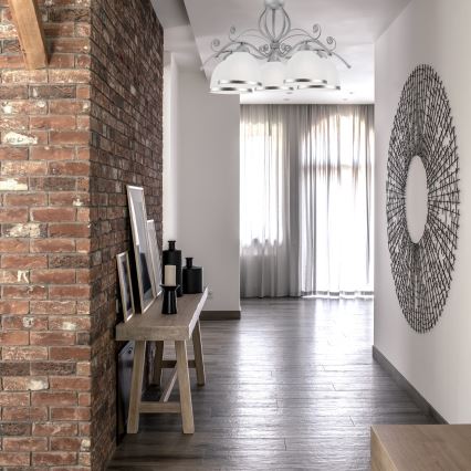 RETRO II láncos csillár 5xE27/60W/230V ezüstszínű