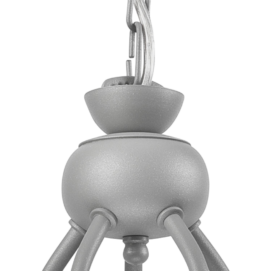 RETRO II láncos csillár 5xE27/60W/230V ezüstszínű