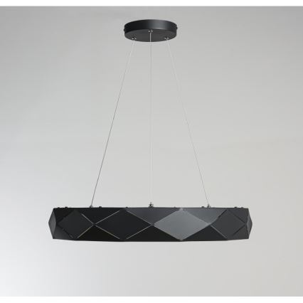 REUS LED kábeles csillár, 36 W, 230 V, 4000 K, átm. 61 cm, fekete