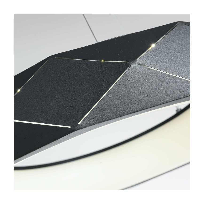 REUS LED kábeles csillár, 36 W, 230 V, 4000 K, átm. 61 cm, fekete