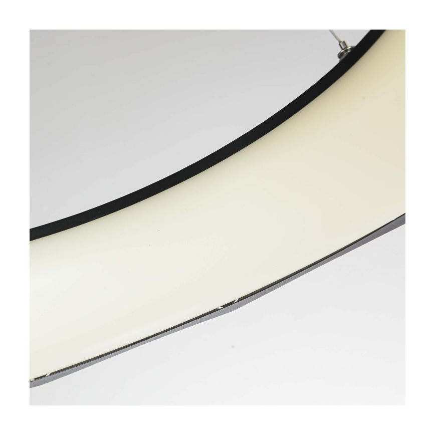 REUS LED kábeles csillár, 36 W, 230 V, 4000 K, átm. 61 cm, fekete