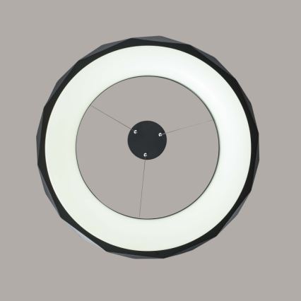 REUS LED kábeles csillár, 36 W, 230 V, 4000 K, átm. 61 cm, fekete