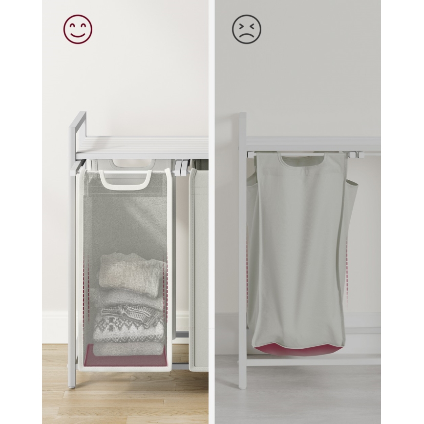 REX fehér szennyeskosár