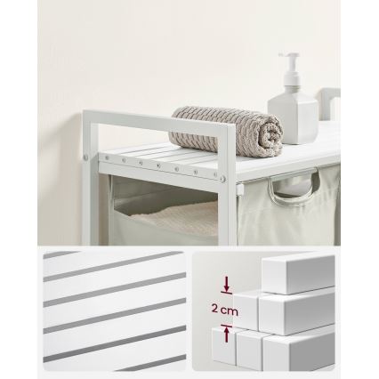 REX fehér szennyeskosár