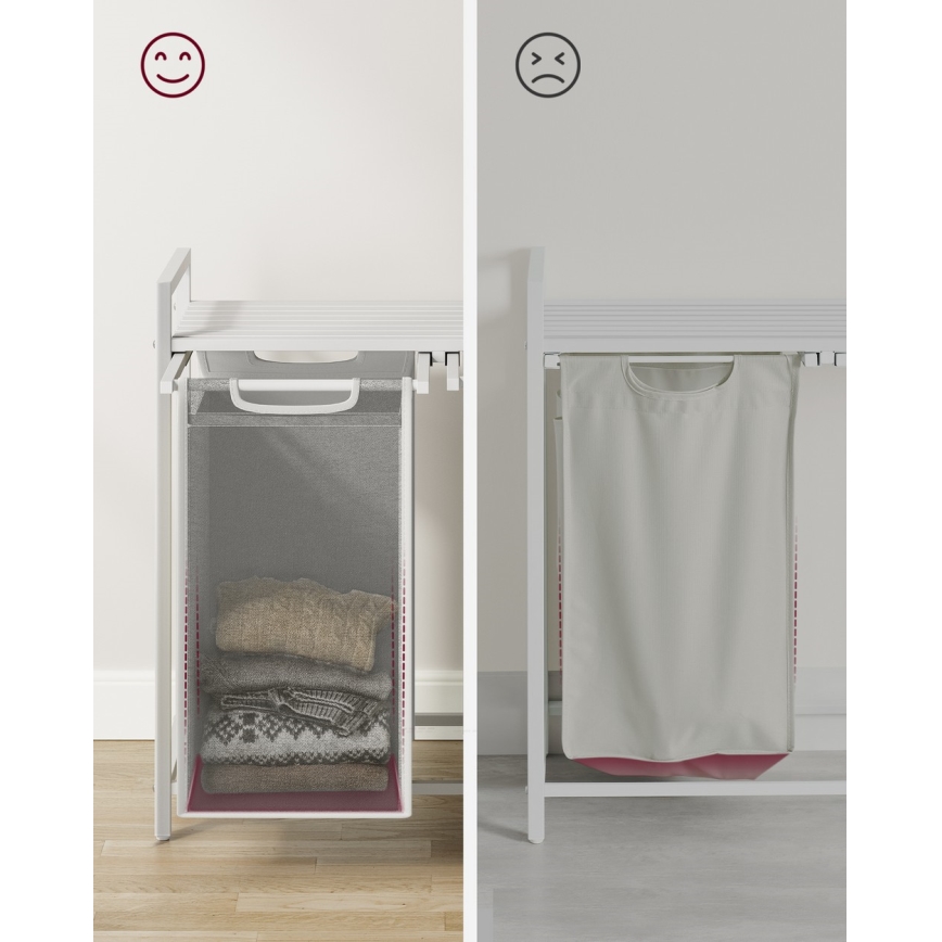 REX fehér szennyeskosár