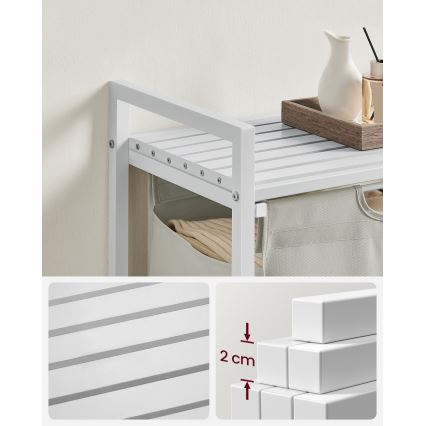 REX fehér szennyeskosár