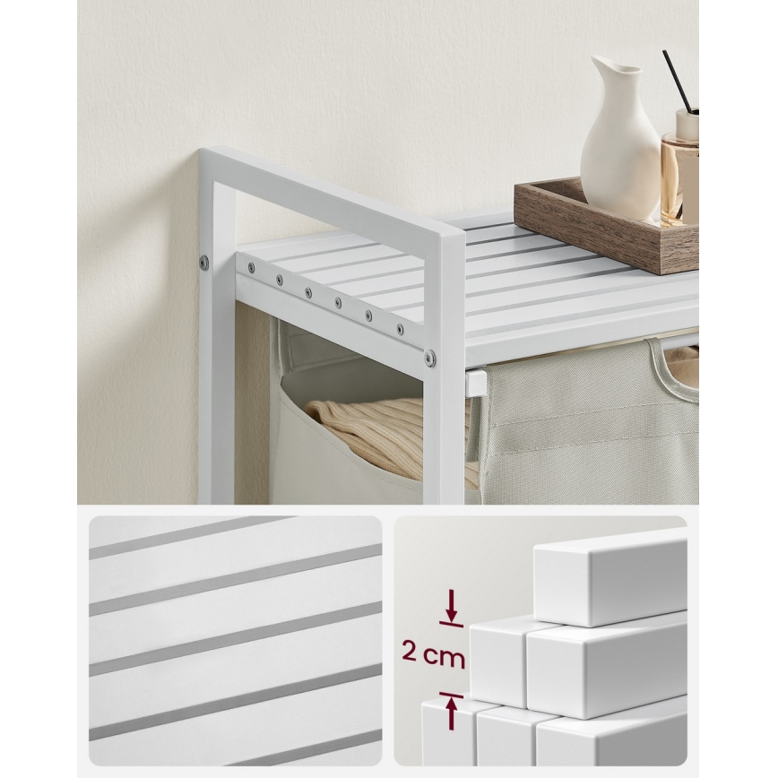 REX fehér szennyeskosár