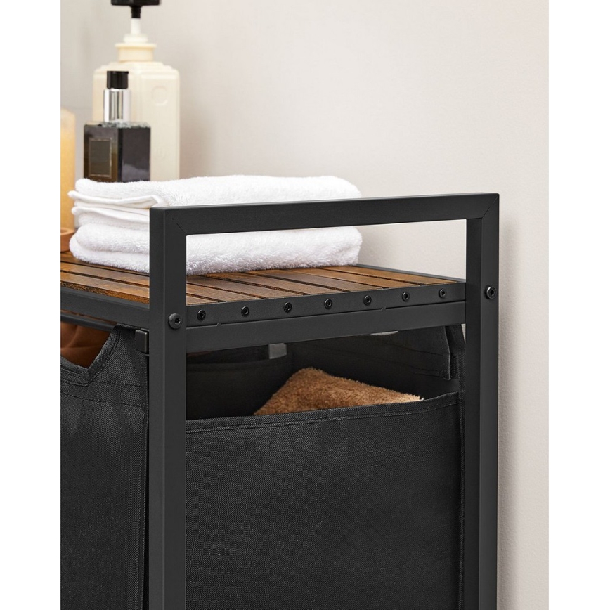 REX mosókosár barna/fekete