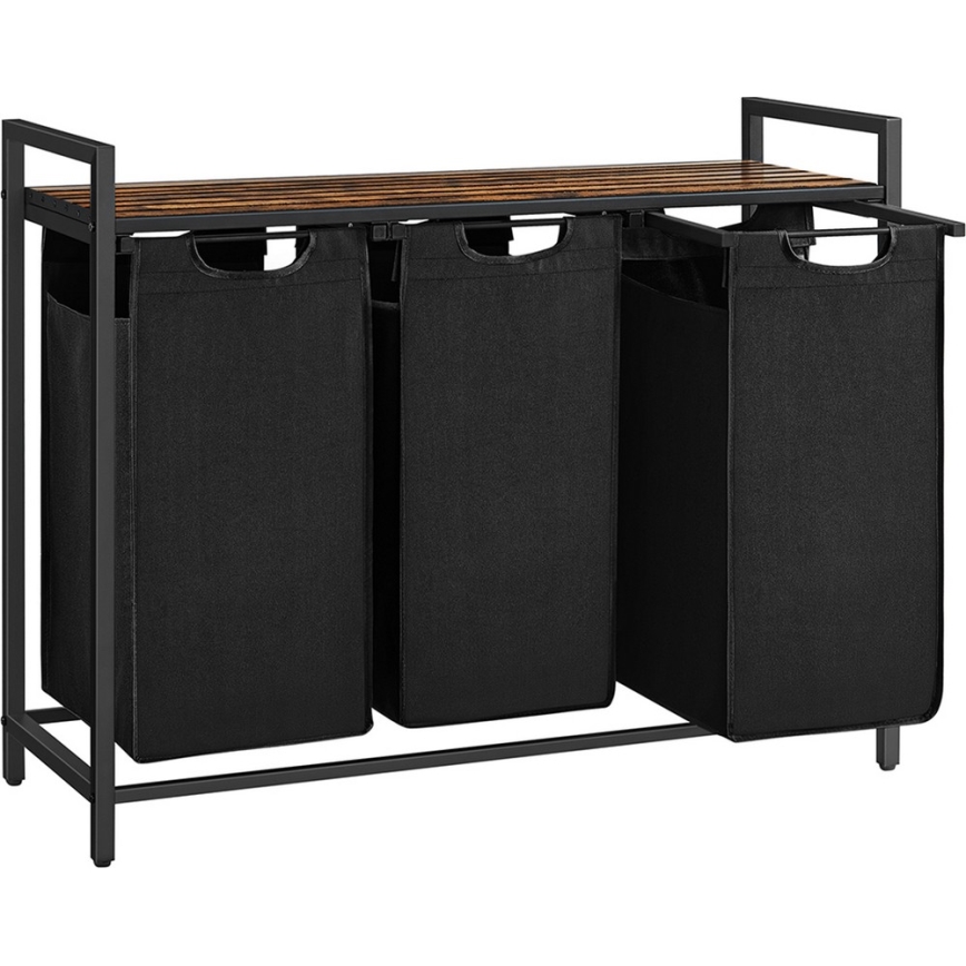 REX mosókosár barna/fekete