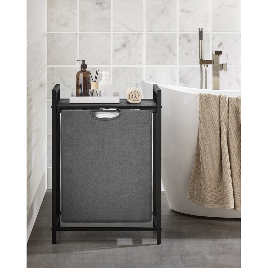 REX mosókosár fekete/szürke