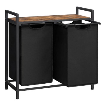 REX szennyeskosár barna/fekete