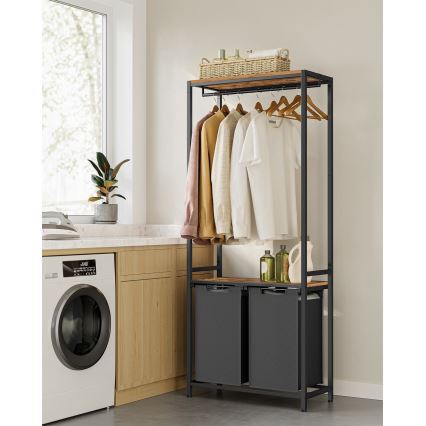 REX szennyeskosár fekete