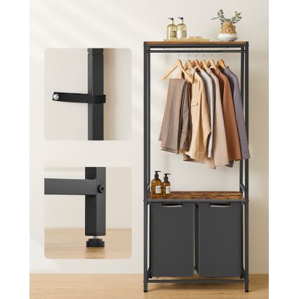 REX szennyeskosár fekete