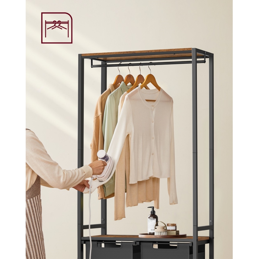 REX szennyeskosár fekete