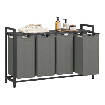 REX szennyeskosár, fekete/szürke