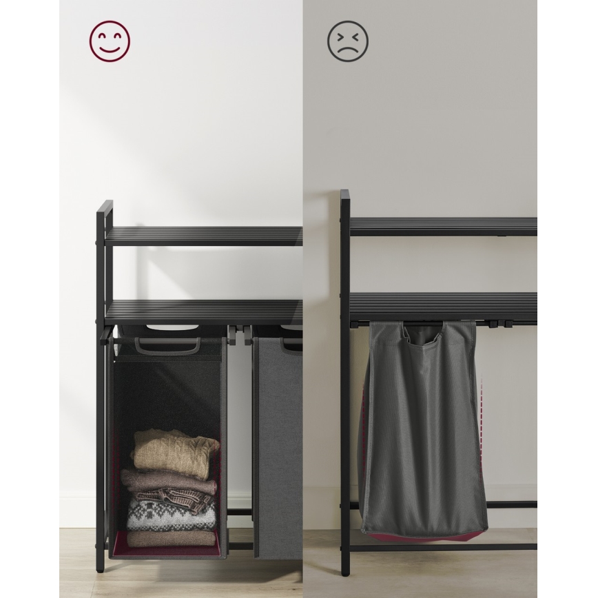 REX szürke szennyeskosár