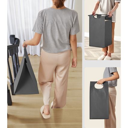 REX szürke szennyeskosár