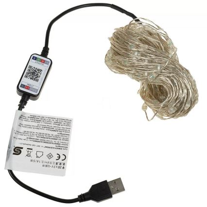 RGB LED dimmelhető égősor, 100 LED / 29 funkció, 10,4 m