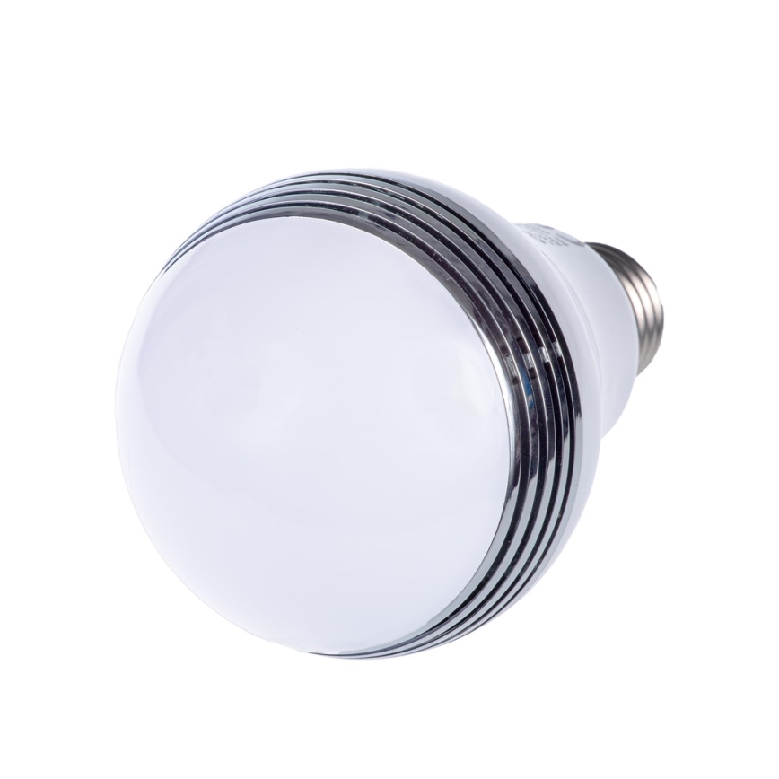 RGB LED izzó Bluetooth hangszóróval E27/8W/230V 2700K