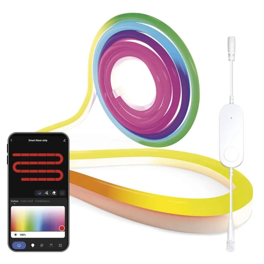 RGBIC LED Dimmelhető szalag GoSmart LED/24W/230V 3 m Wi-Fi Tuya