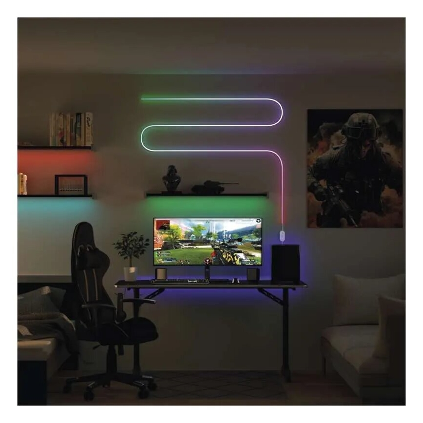 RGBIC LED Dimmelhető szalag GoSmart LED/24W/230V 3 m Wi-Fi Tuya
