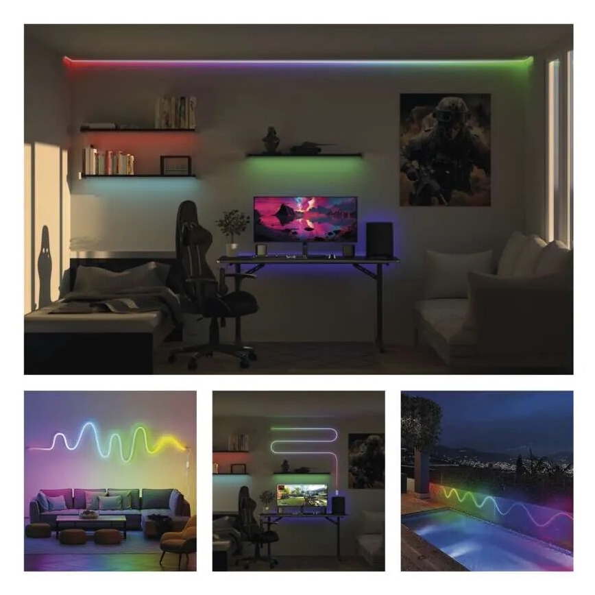 RGBIC LED Dimmelhető szalag GoSmart LED/33W/230V 5 m Wi-Fi Tuya