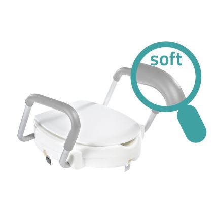 Ridder - Emelt WC-ülőke kapaszkodóval, fehér