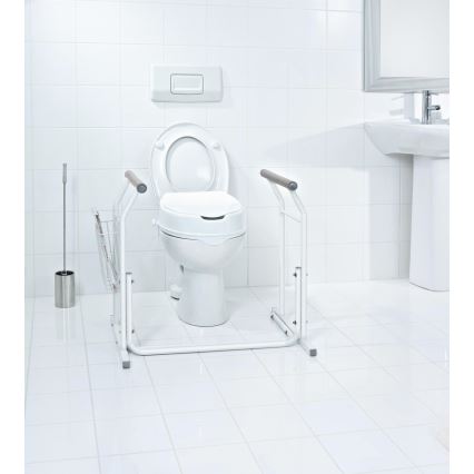 Ridder - Támogató mobil kapaszkodó WC-hez 66x71,5 cm fehér